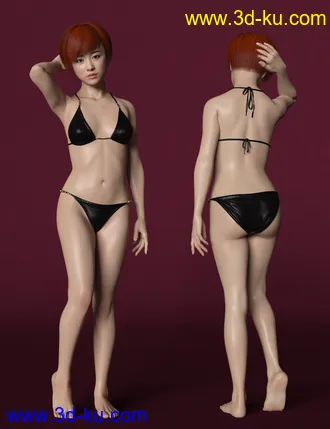 3D打印模型Saya HD Character And Hair for Genesis 8 Female的图片