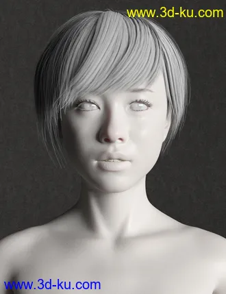 3D打印模型Saya HD Character And Hair for Genesis 8 Female的图片