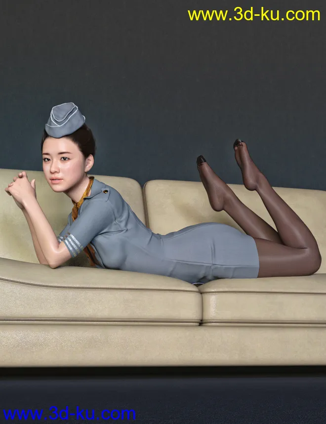 Saya HD Character And Hair for Genesis 8 Female模型的图片5