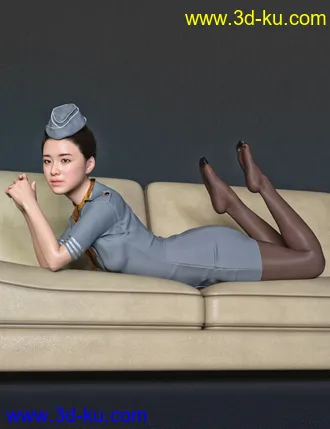 3D打印模型Saya HD Character And Hair for Genesis 8 Female的图片