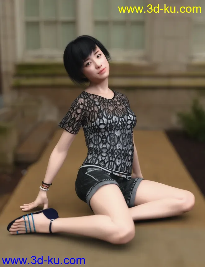 Saya HD Character And Hair for Genesis 8 Female模型的图片6