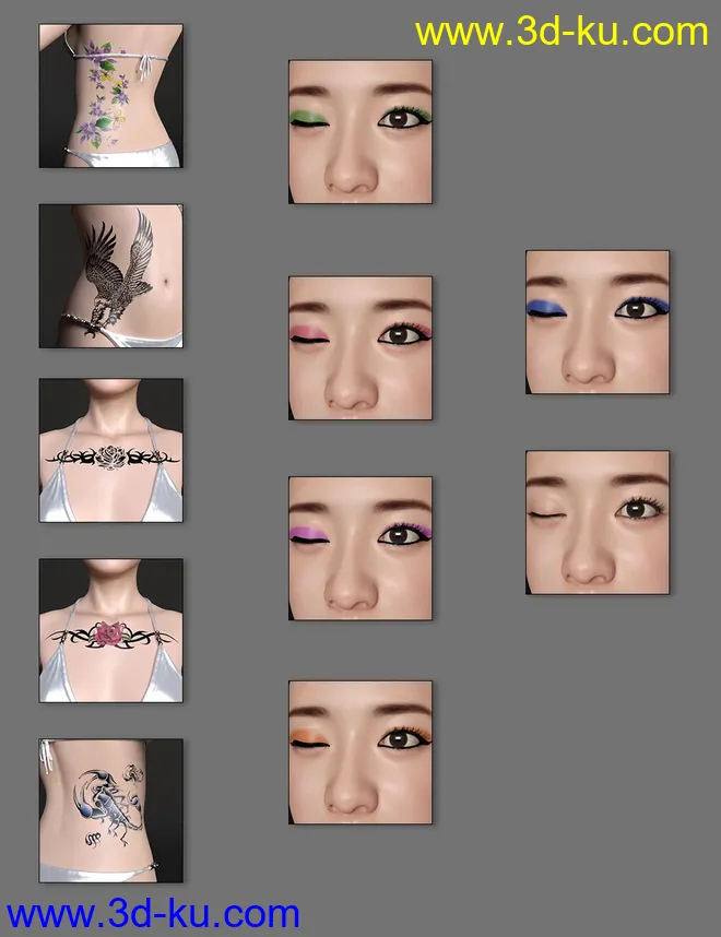 Saya HD Character And Hair for Genesis 8 Female模型的图片11