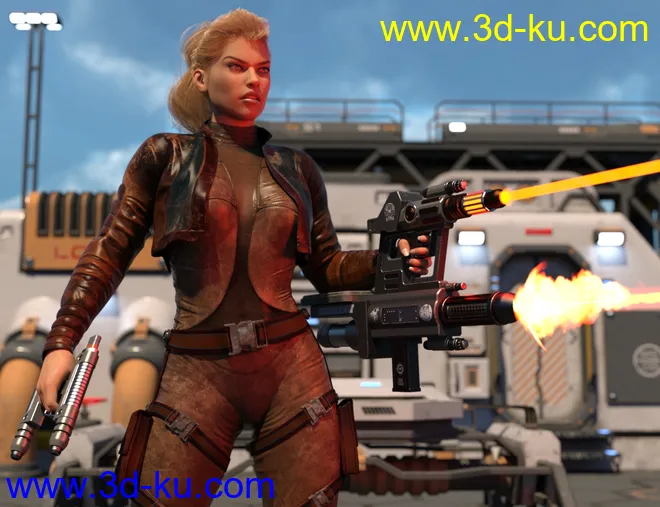 Sci Fi Dual Weapons模型的图片4