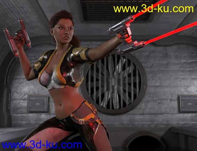 Sci Fi Dual Weapons模型的图片5