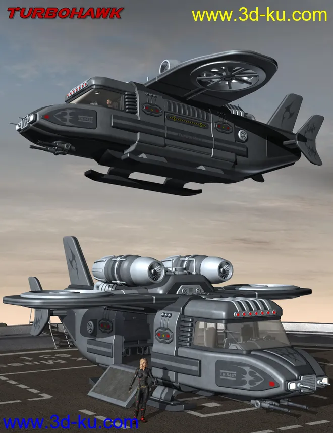 Sci Fi Flyer Bundle模型的图片1