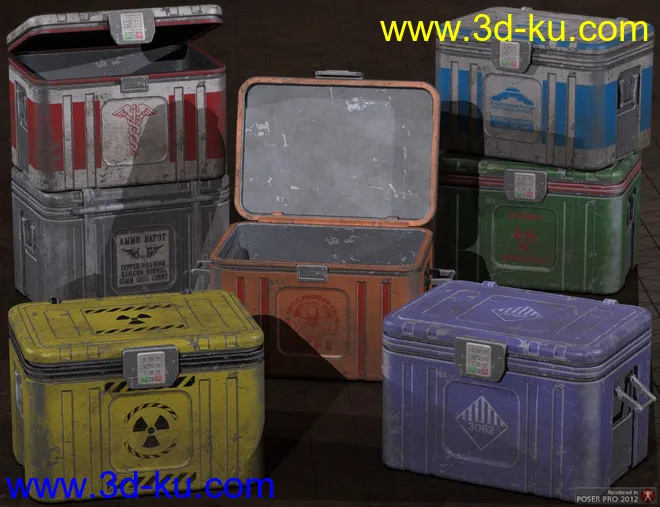 Sci Fi Freight Containers模型的图片3
