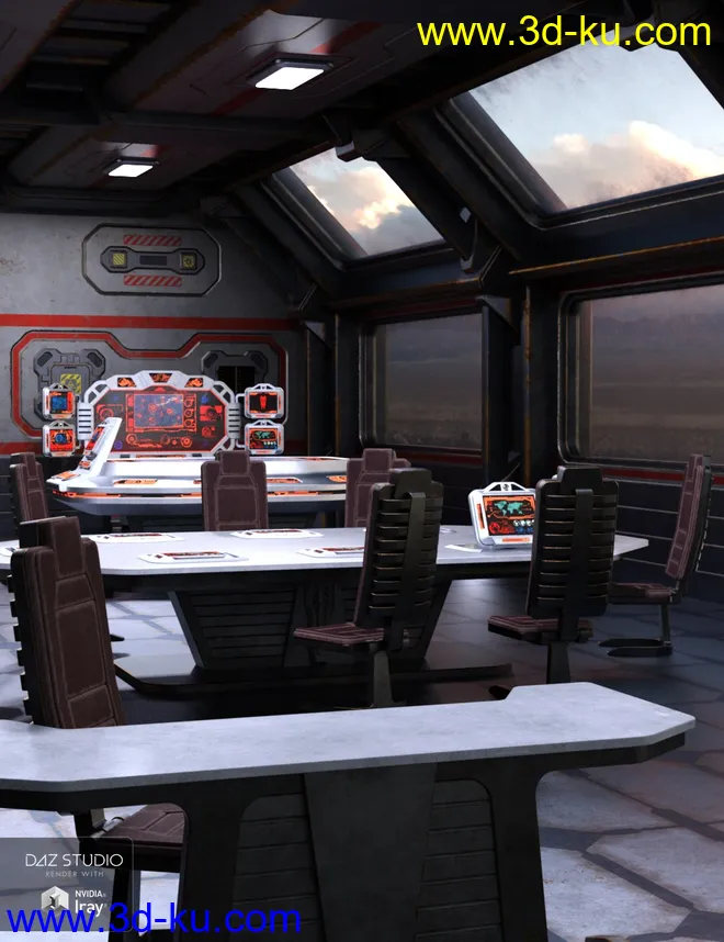 Sci Fi Stronghold Tactical Room模型的图片1