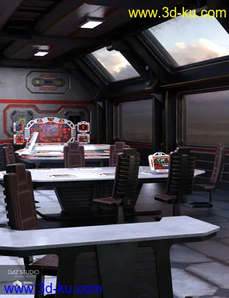 3D打印模型Sci Fi Stronghold Tactical Room的图片