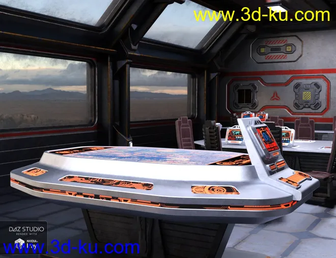 Sci Fi Stronghold Tactical Room模型的图片2