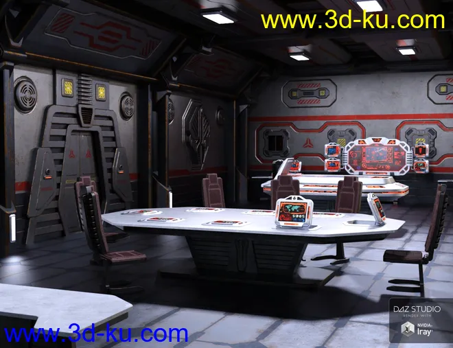 Sci Fi Stronghold Tactical Room模型的图片3