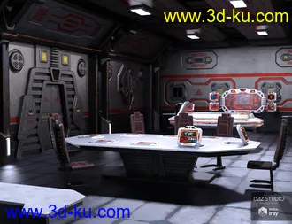 3D打印模型Sci Fi Stronghold Tactical Room的图片
