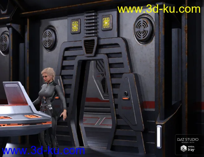 Sci Fi Stronghold Tactical Room模型的图片4