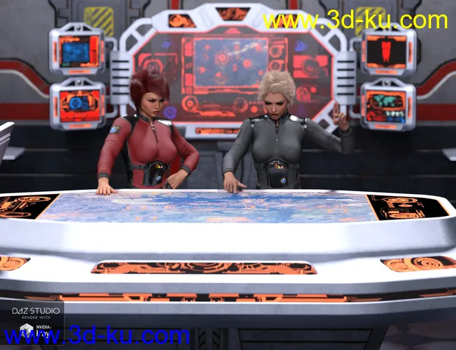 Sci Fi Stronghold Tactical Room模型的图片10