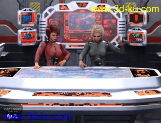 3D打印模型Sci Fi Stronghold Tactical Room的图片