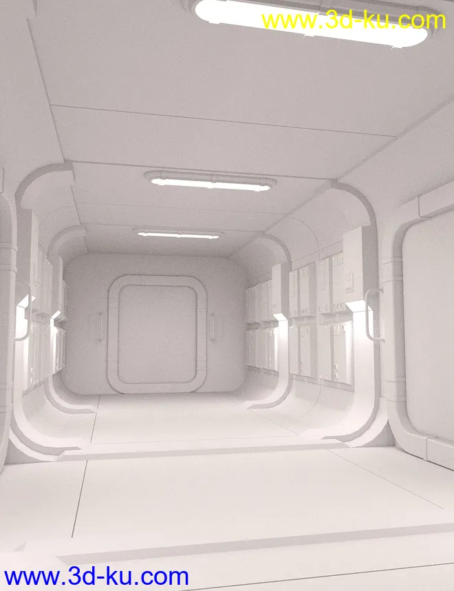 Sci-fi Containment Station Floor模型的图片4