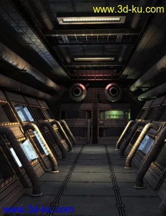 3D打印模型Sci-Fi Corridor Glow的图片