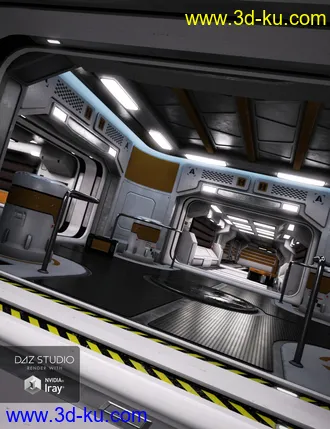 3D打印模型Sci-Fi Interior Kit 2的图片