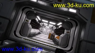 3D打印模型Sci-Fi Interior Kit 2的图片