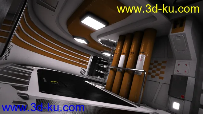 Sci-Fi Interior Kit 2模型的图片3