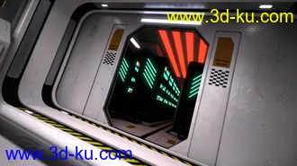 3D打印模型Sci-Fi Interior Kit 2的图片