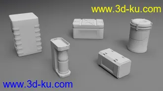 3D打印模型Sci-Fi Interior Kit 2的图片
