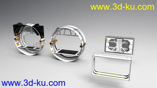 Sci-Fi Interior Kit 2模型的图片9