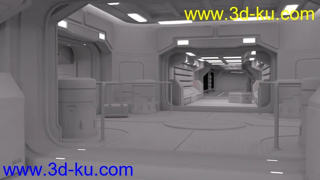 Sci-Fi Interior Kit 2模型的图片12