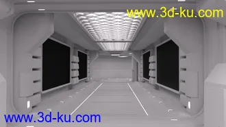 3D打印模型Sci-Fi Interior Kit 2的图片