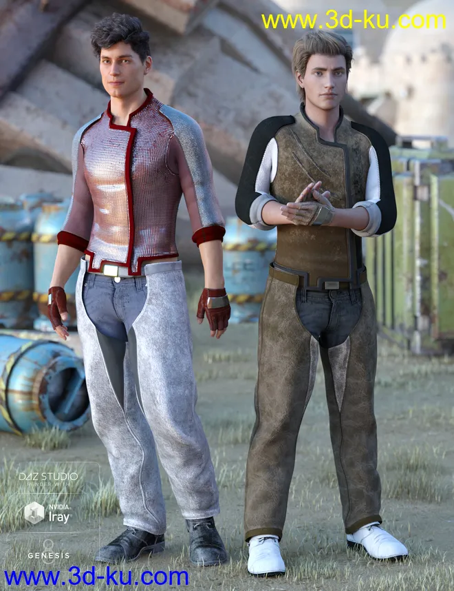 Sci-Fi Settler Outfit Textures模型的图片1