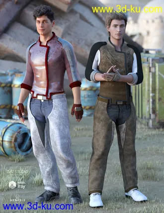 3D打印模型Sci-Fi Settler Outfit Textures的图片
