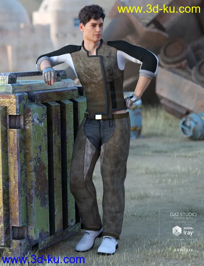 Sci-Fi Settler Outfit Textures模型的图片2