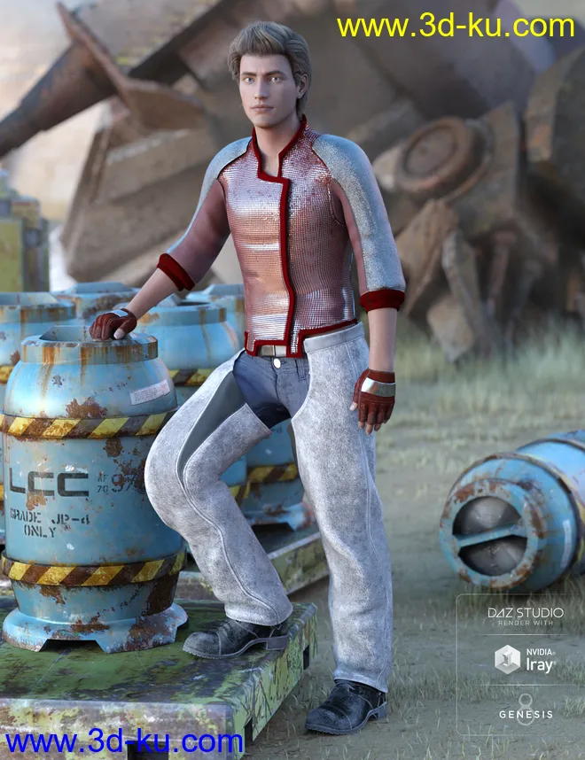 Sci-Fi Settler Outfit Textures模型的图片3