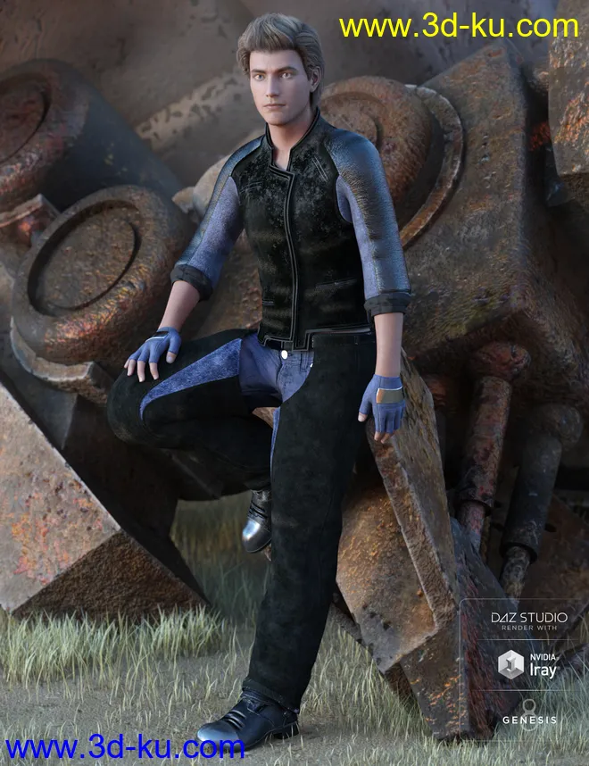 Sci-Fi Settler Outfit Textures模型的图片5