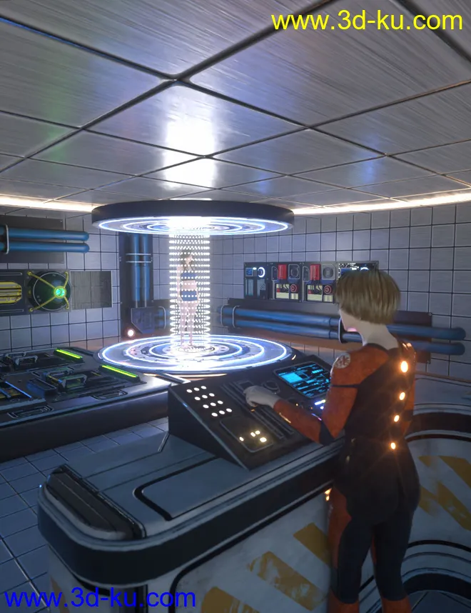 Sci-Fi Transporter Room模型的图片1