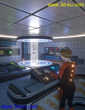 3D打印模型Sci-Fi Transporter Room的图片