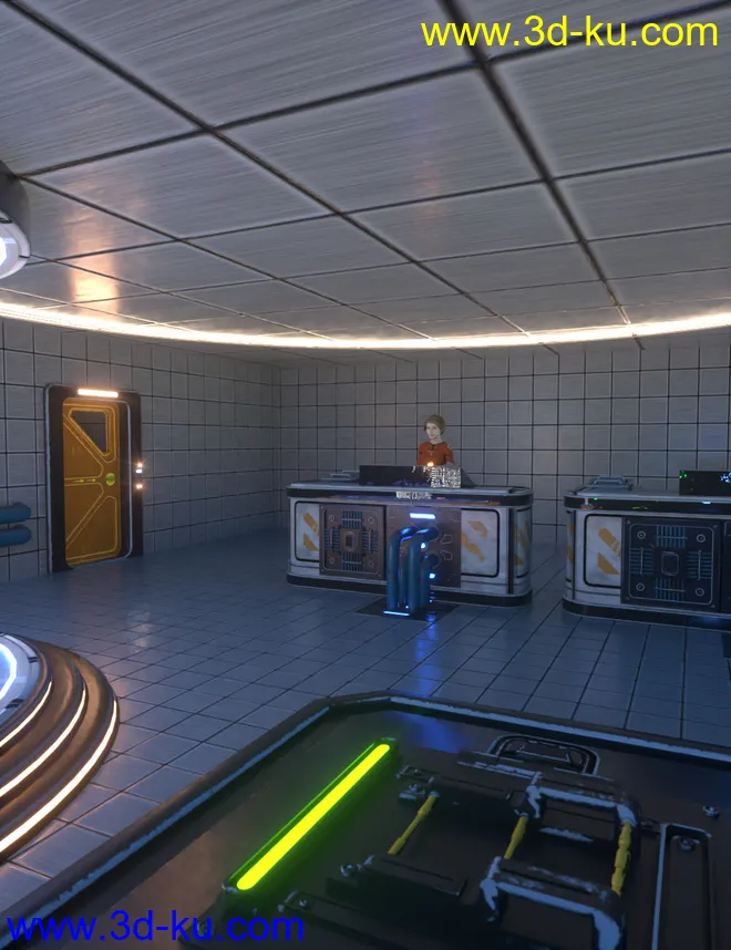 Sci-Fi Transporter Room模型的图片2