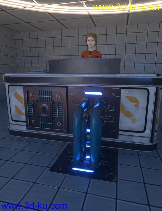 Sci-Fi Transporter Room模型的图片3