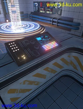 3D打印模型Sci-Fi Transporter Room的图片