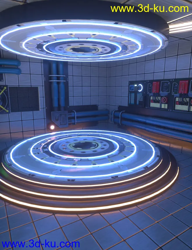 Sci-Fi Transporter Room模型的图片5