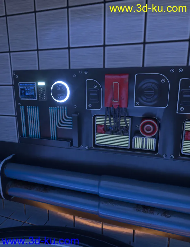 Sci-Fi Transporter Room模型的图片6