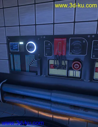3D打印模型Sci-Fi Transporter Room的图片