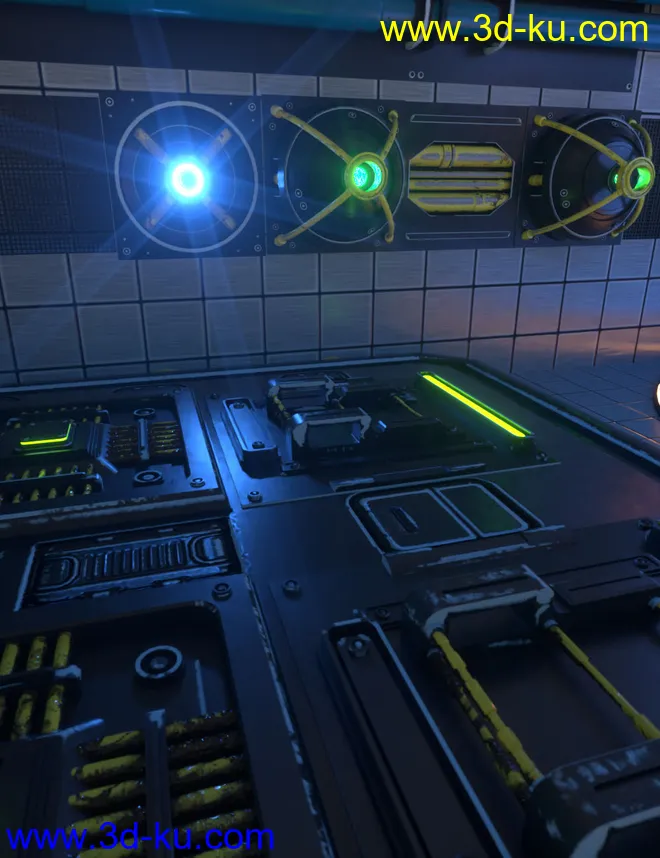 Sci-Fi Transporter Room模型的图片7