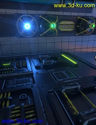 3D打印模型Sci-Fi Transporter Room的图片
