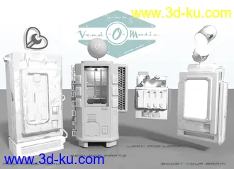 3D打印模型Sci-Fi Vending Machines的图片