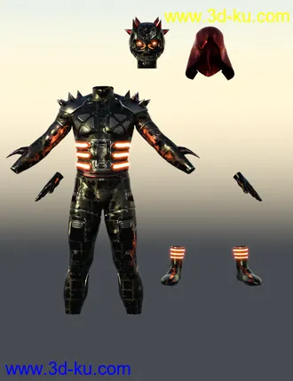 3D打印模型Scifi Dark God Outfit For Genesis 8 Male(s)的图片