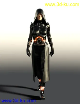 3D打印模型Scifi Dark Goddess Outfit For Genesis 8 Female(s)的图片