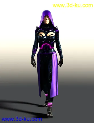 3D打印模型Scifi Dark Goddess Outfit For Genesis 8 Female(s)的图片