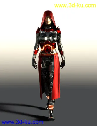 3D打印模型Scifi Dark Goddess Outfit For Genesis 8 Female(s)的图片