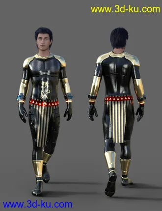 3D打印模型Scifi Egyptian Outfit For Genesis 8 Male的图片