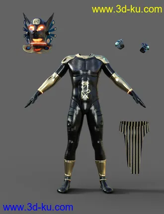 3D打印模型Scifi Egyptian Outfit For Genesis 8 Male的图片